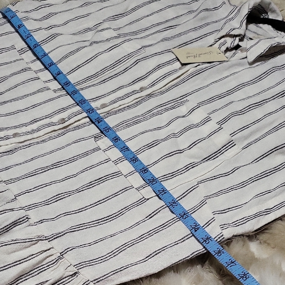 Striped White and Black Maxi Dress - Picture 6 of 6